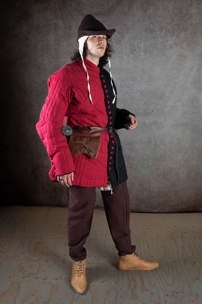 Spätes 14. Jahrhundert Mi parti Gambeson