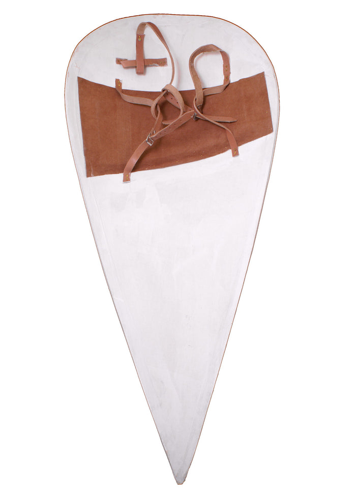 Escudo normando tipo cometa, sin pintar