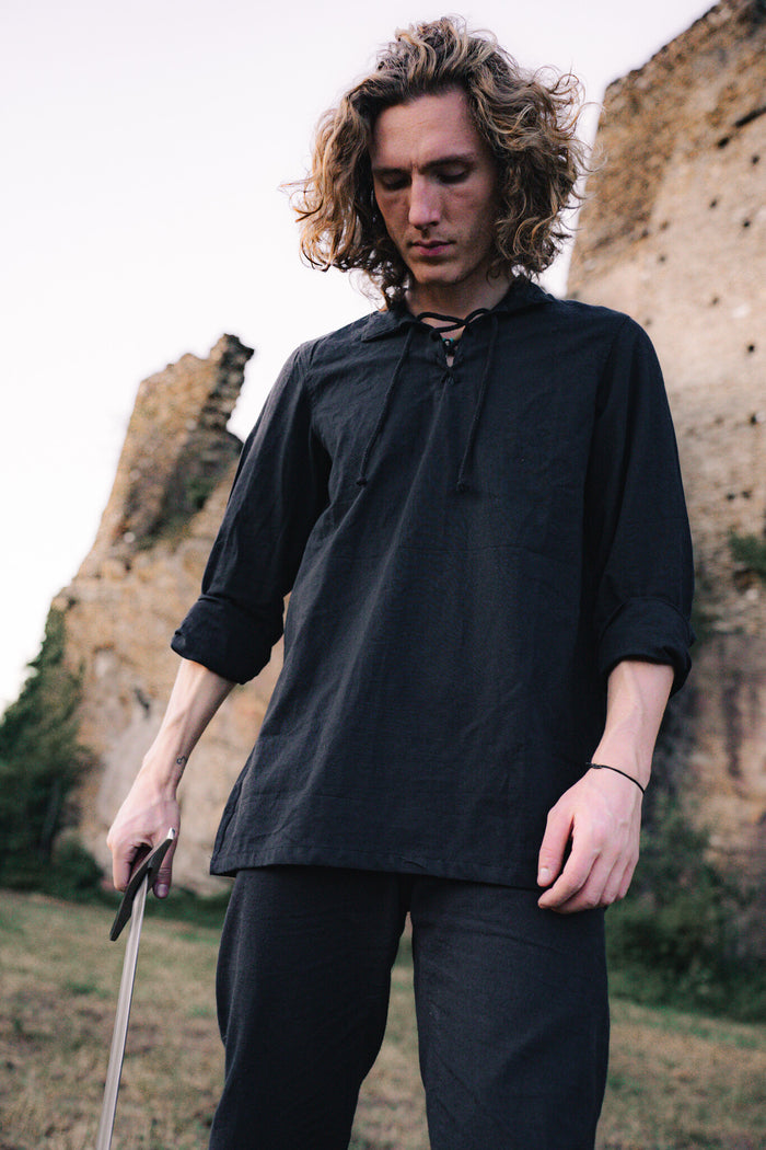 Shirt Tristan, zwart