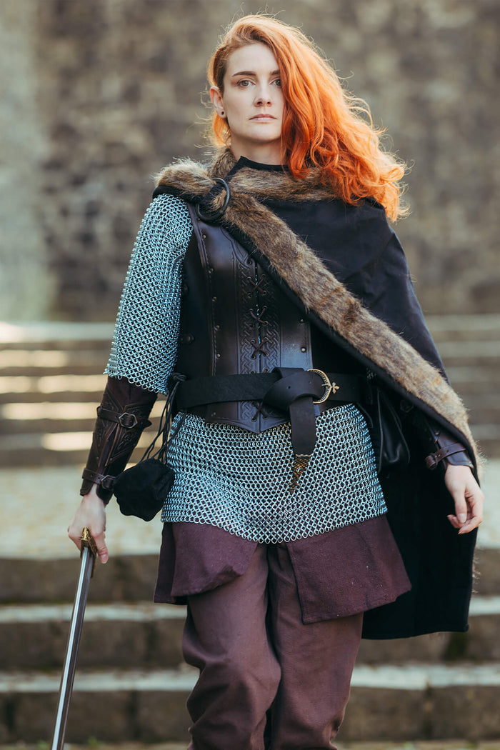 Viking cloak Bjorn black