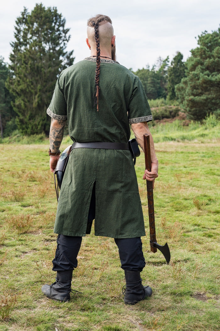 Keltisk tunika, korta ärmar, grön