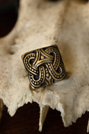 Wikińskie okucie pasa, węzeł styl Borre, mosiądz