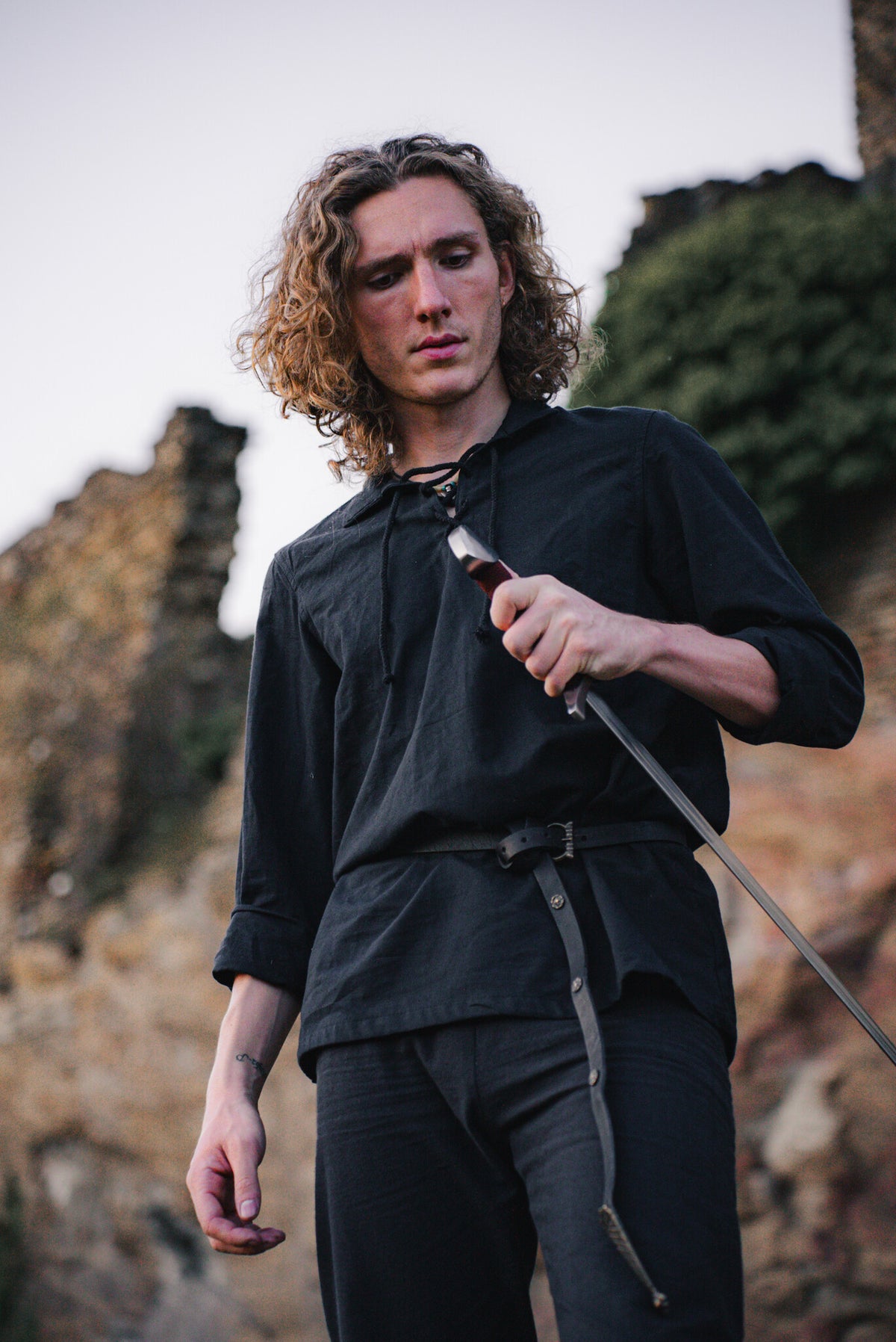 Hemd Tristan, schwarz