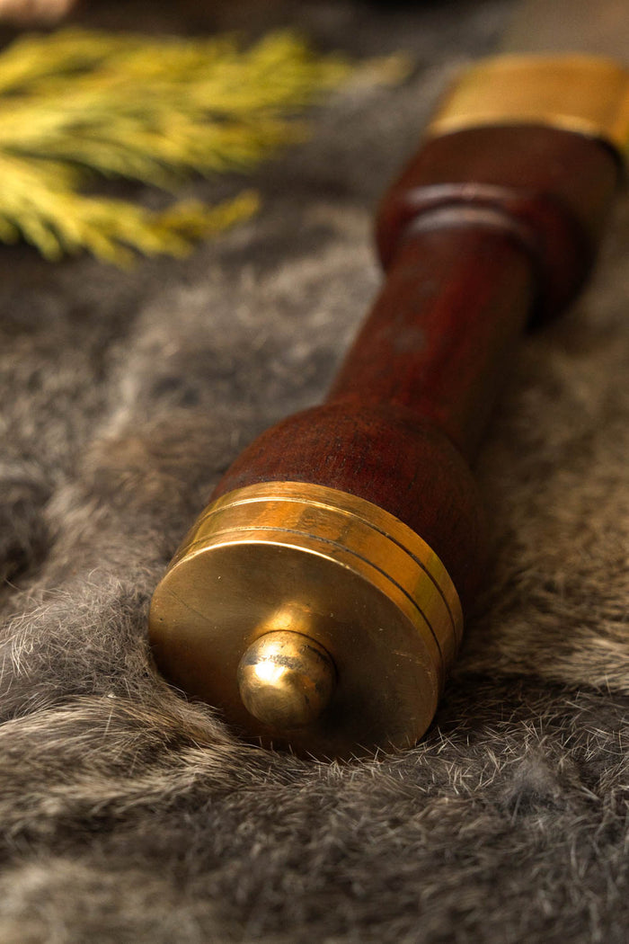 Sgian achlais with knife and fork, semi-sharp