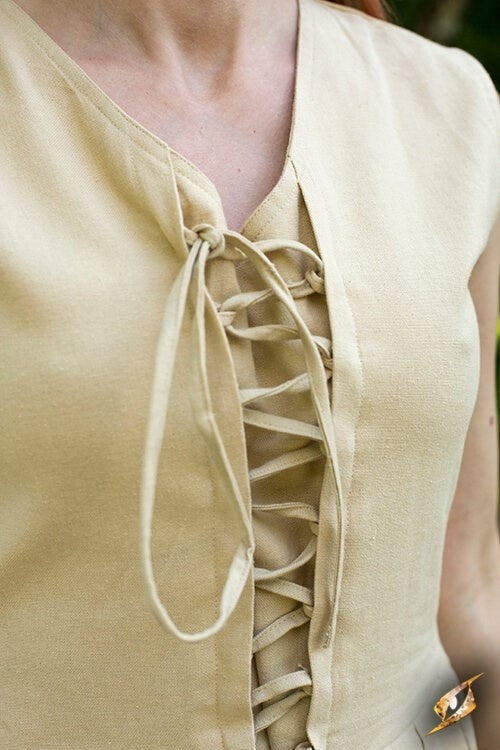 Kirtle medieval Elaine, beige