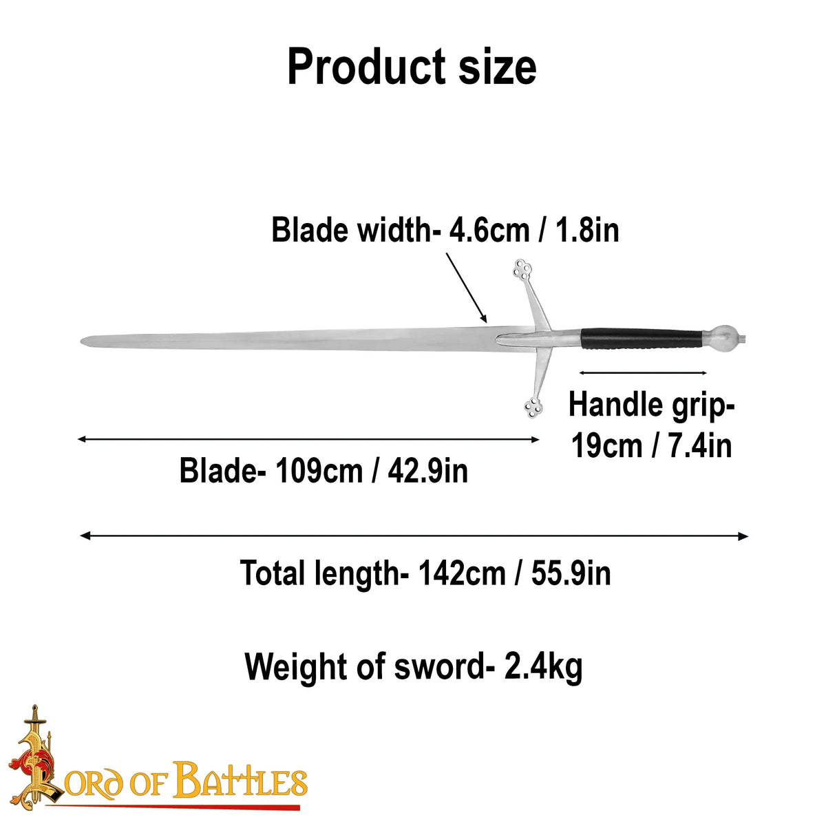 Scottish claymore, semi-sharp