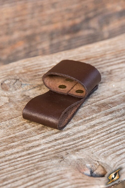Belt holder for 1 LARP throwing knife, brown