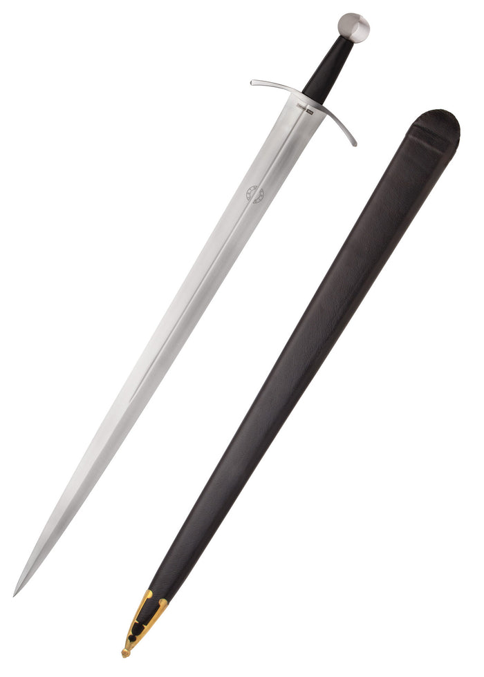 Siglo XIV espada Guerra de los Cien Años, Royal Armouries, semi-afilado