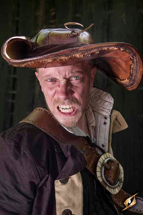 Tricorno Blackbeard, marrone