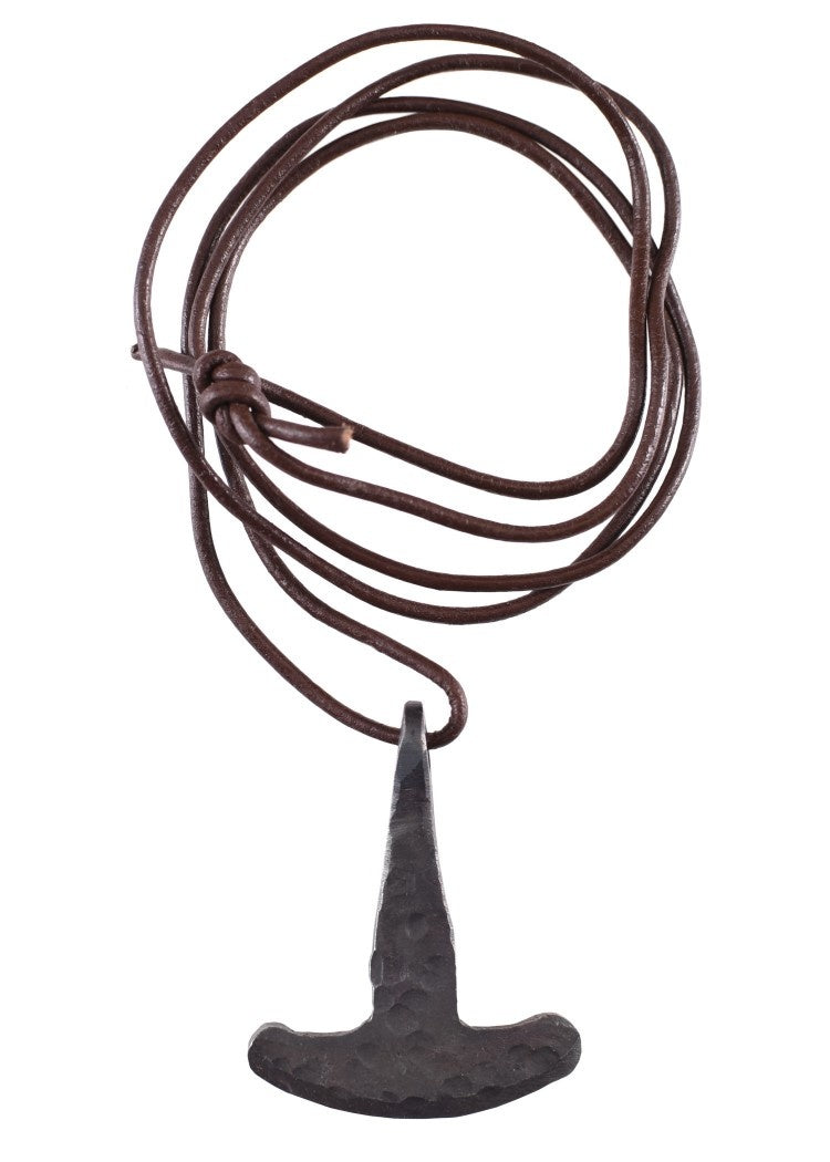 Marteau de Thor, fer en cuir en fer forgé