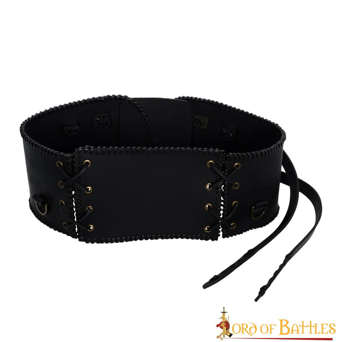 Large ceinture viking, brun
