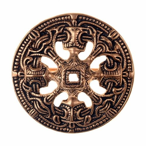 Vikingská zierscheibe Borrestýl, bronz