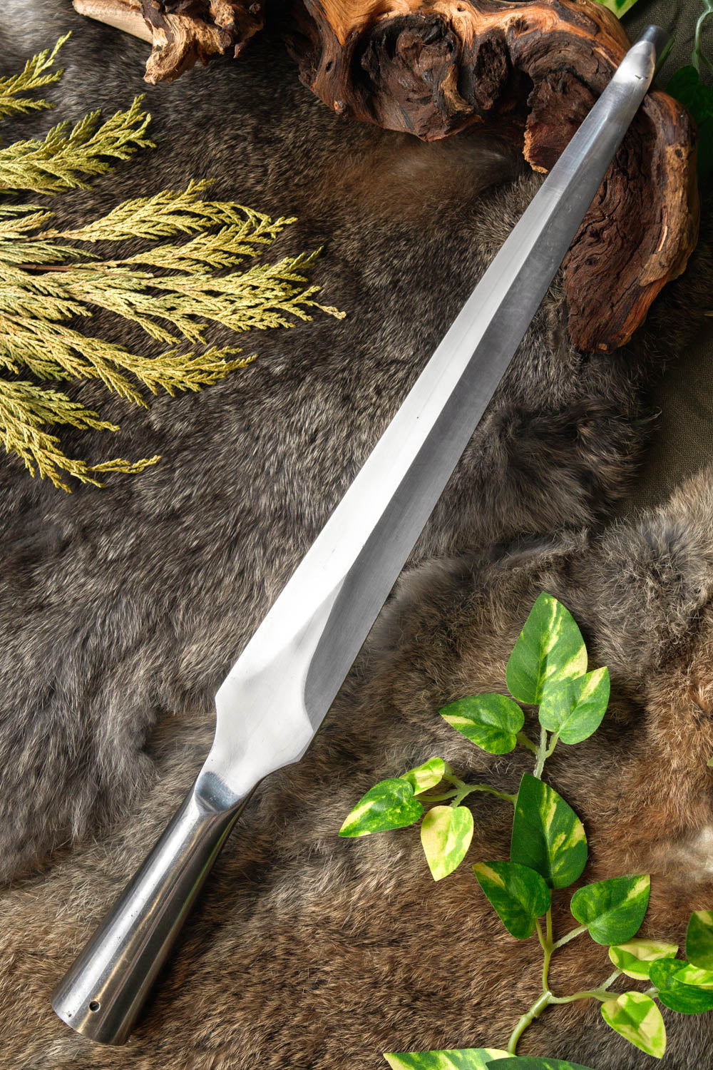 Punta di lancia Cederic grande, non affilata (battle-ready)