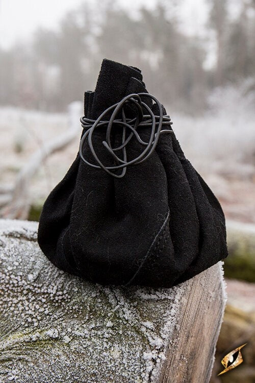 Läderpung Michelangelo, svart