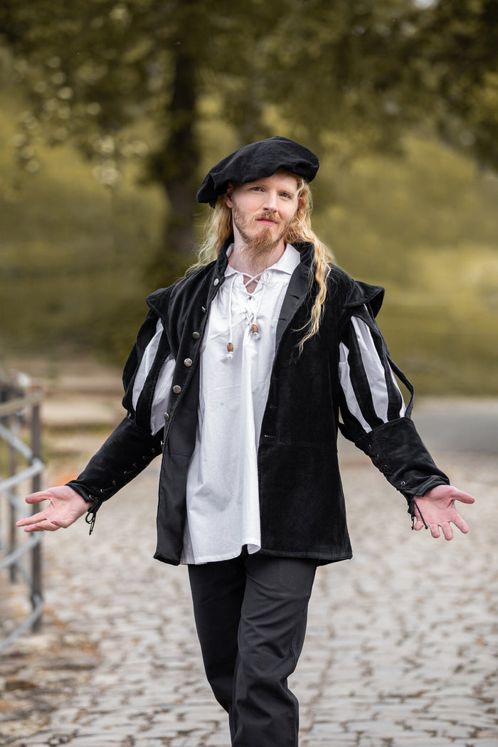 Open-sleeve doublet, black