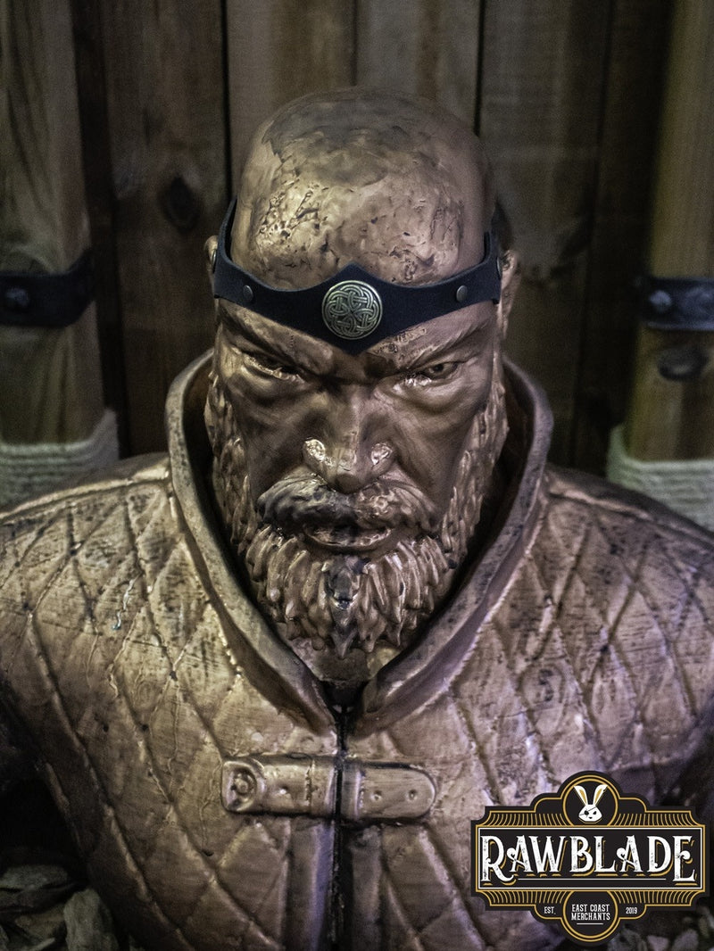 Opaska na głowę Illunion – czarna, skóra