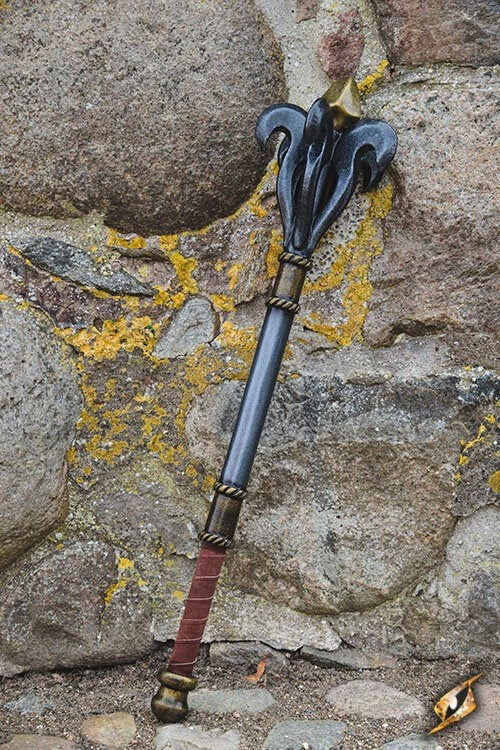 LARP stridskølle med fleur-de-lys