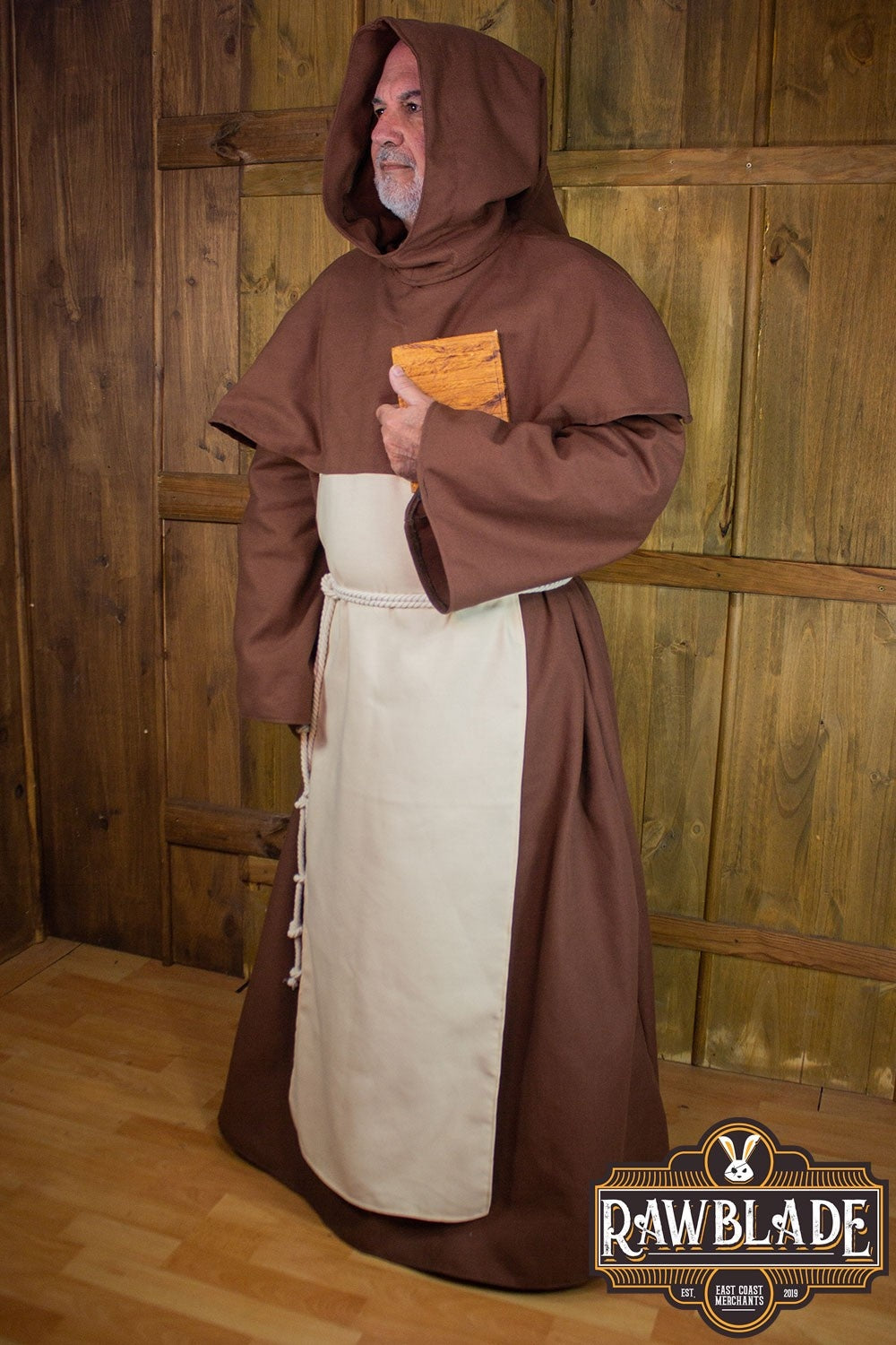 Hábito de monje – franciscano de la tercera orden, marrón