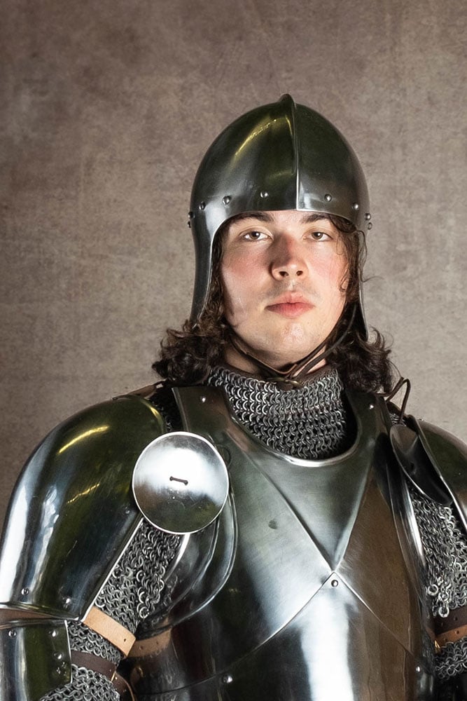 Åben sallet Agincourt, 1,6 mm