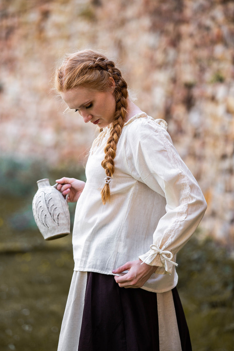 Skjorta Fleur, crème