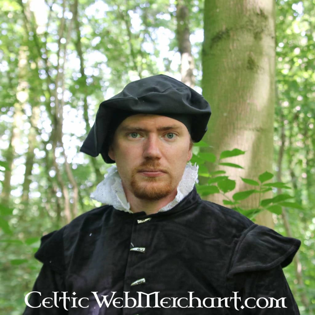 Beret Baldric, black, wool mix