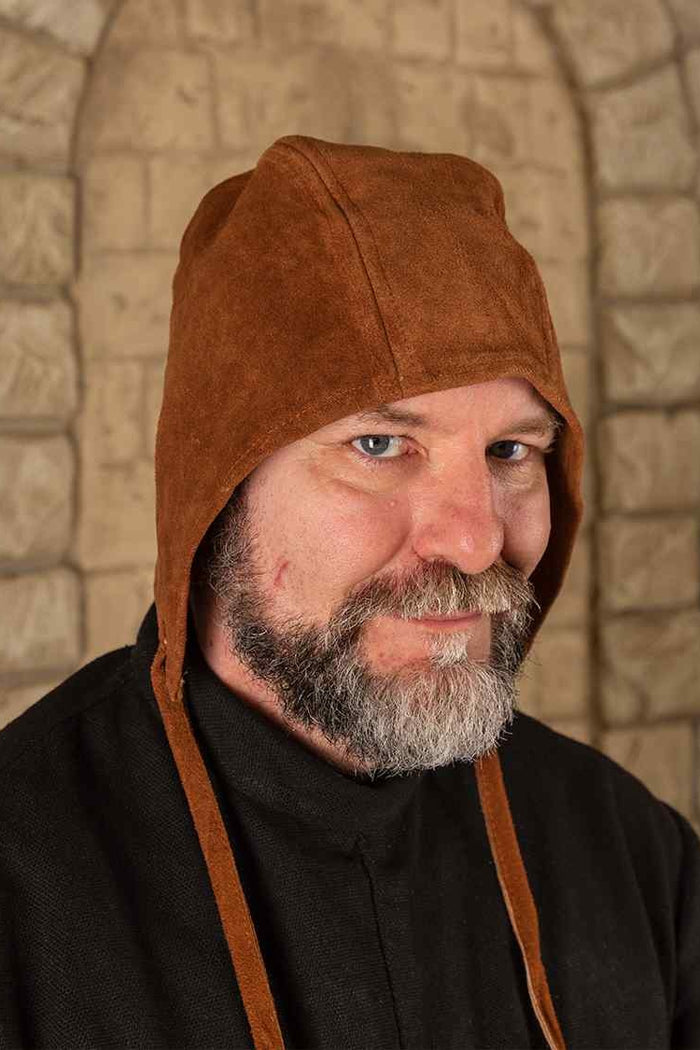 Suede cap Martinus, brown