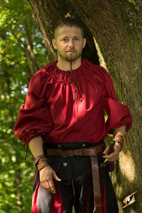 Renaissancehemd Cosimo, rot