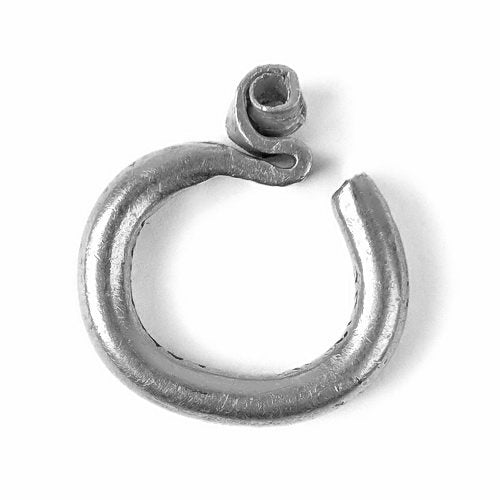 Slavic temple rings, XS, silvered bronze