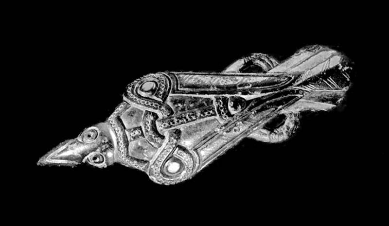 Fibule en forme d’oiseau d’Uppåkra, bronze