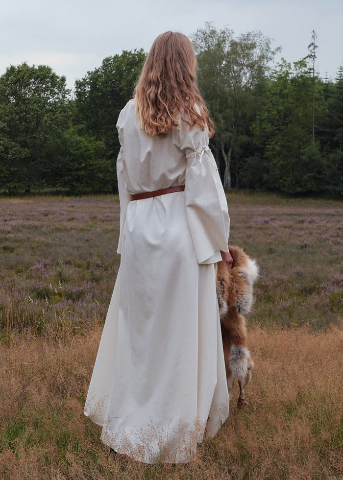 Mittelalterliches gotisches Kleid Iseult, natur