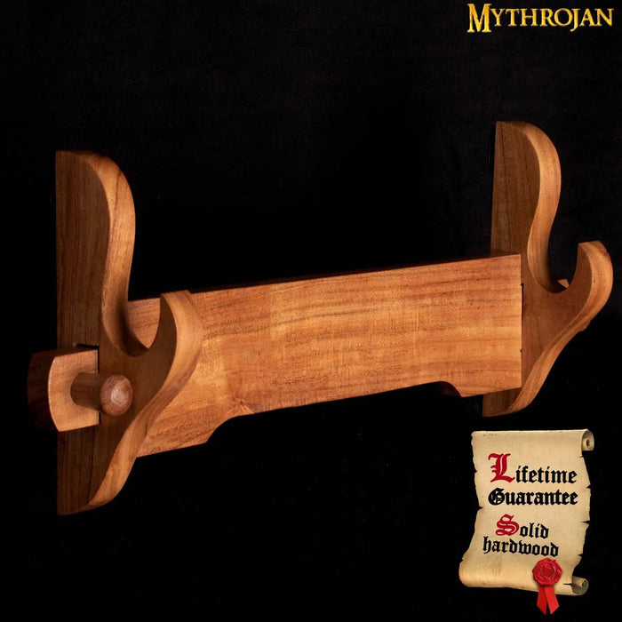 Supporto a parete in legno per spada
