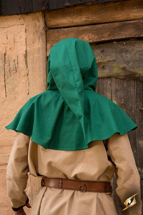 Cappuccio medievale Walt, verde