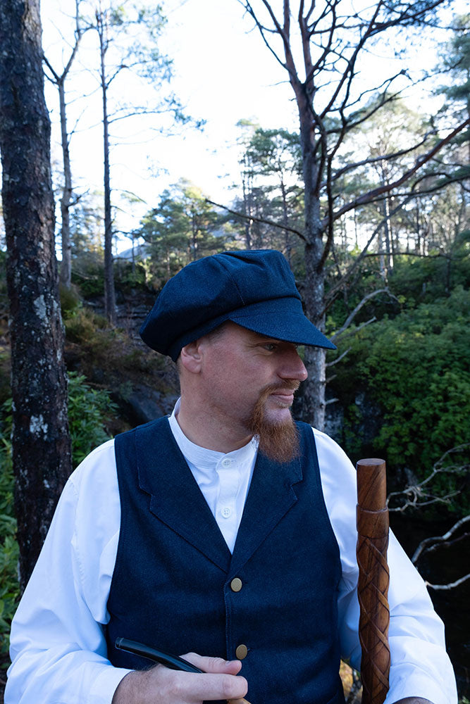 1920 chapeau Charlie, bleu