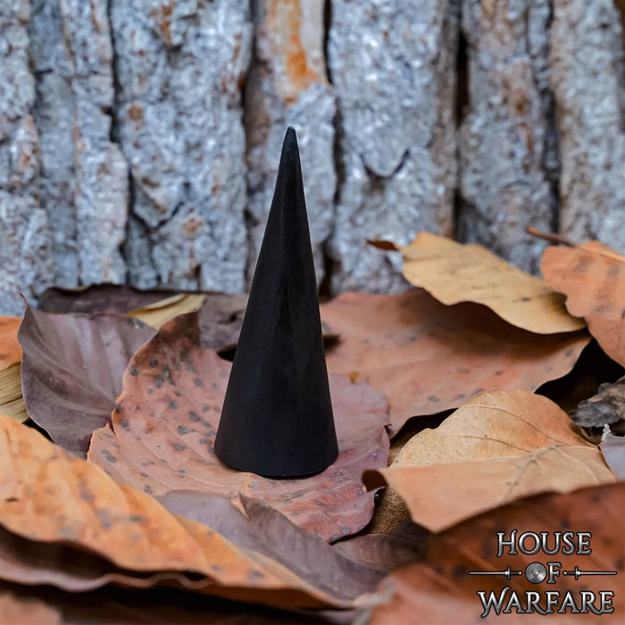 Conical butt cap, hand-forged, sharp