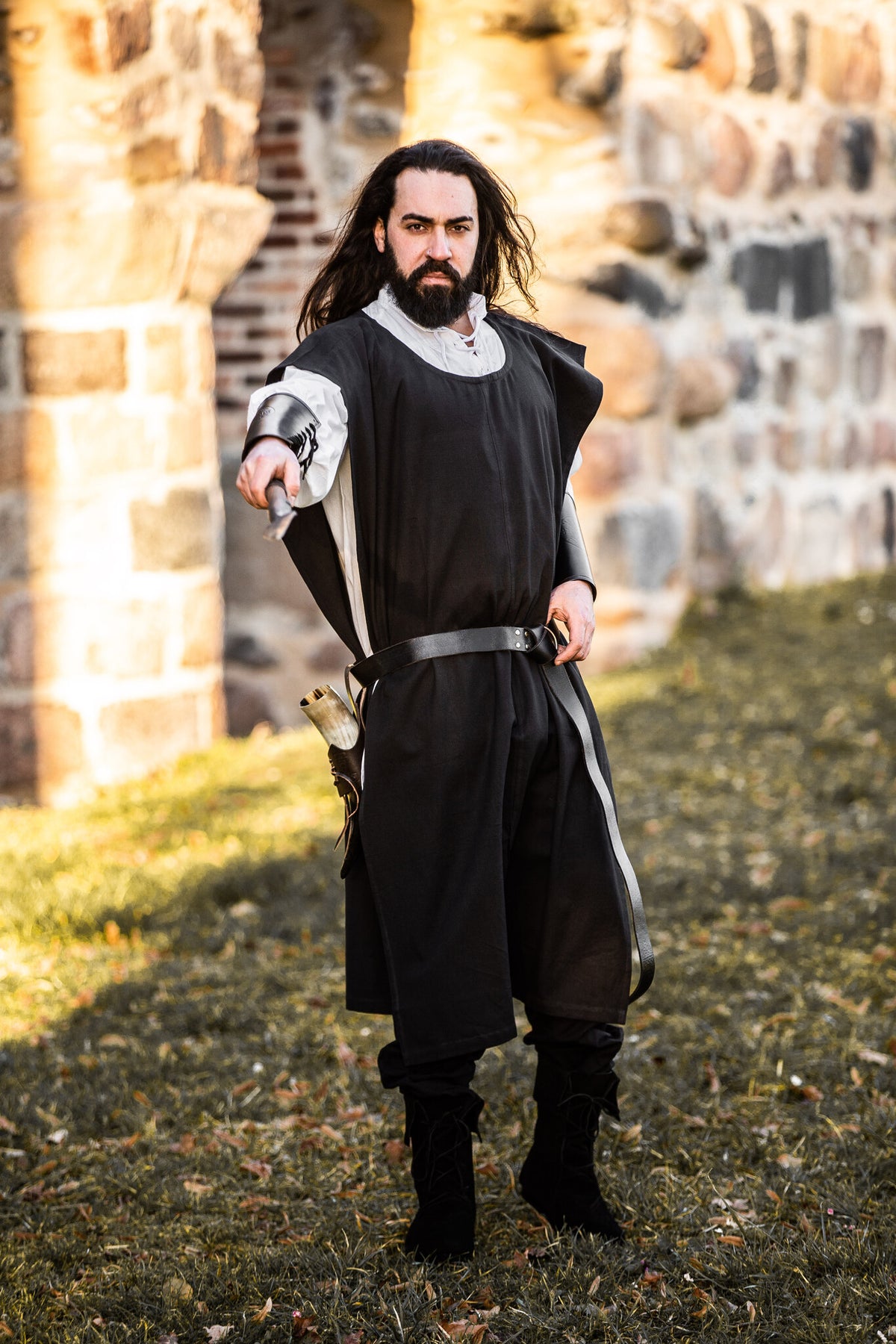 Överplagg för herrar, svart