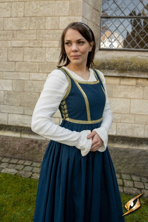 Italiensk gamurra, sent 1400-tal, blå