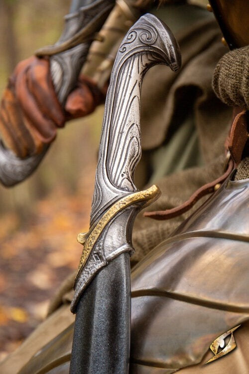 Gebogenes LARP Elfenschwert, 90 cm