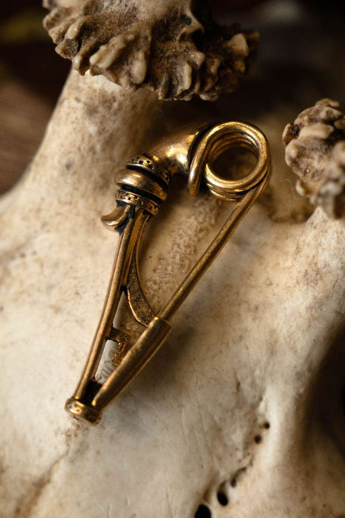 Keltisk broche, Birdlip-type, 1. årh. e.Kr., bronze