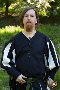 Landsknechtská košile černá