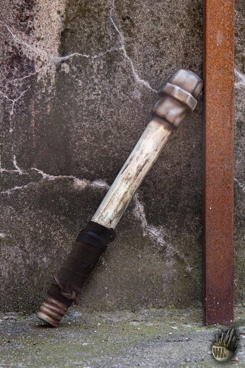 LARP metalrør, stålfarve