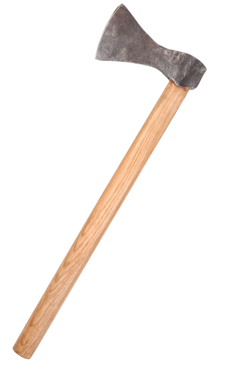 Viking axe, hand-forged steel, type A, semi-sharp