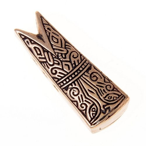 Gotland fish head jewel L, bronze