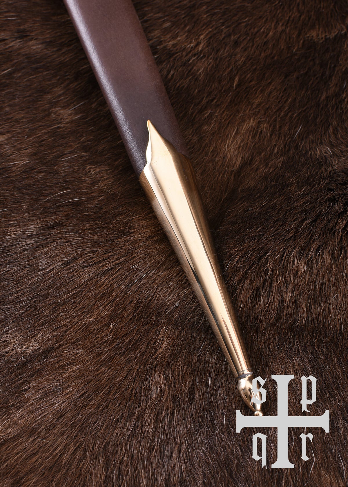 Tysk kugledolk fra 1400-tallet, halvskarpt