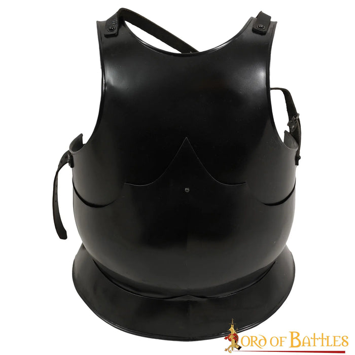 Brustkürass 15. Jahrhundert, schwarz, 1,6 mm