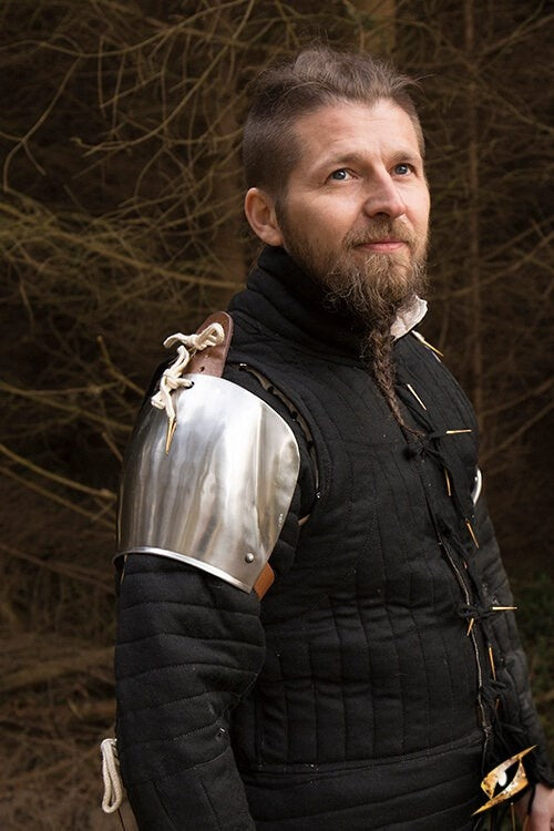 Spaulders Churburg, poliert, 1 mm