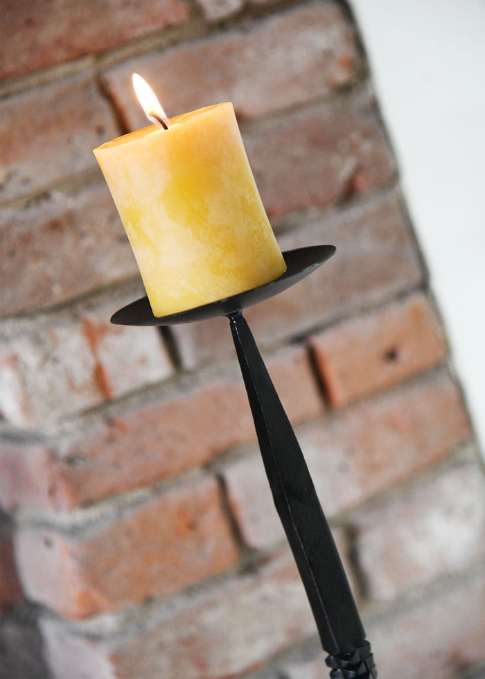 Portavelas forjado a mano