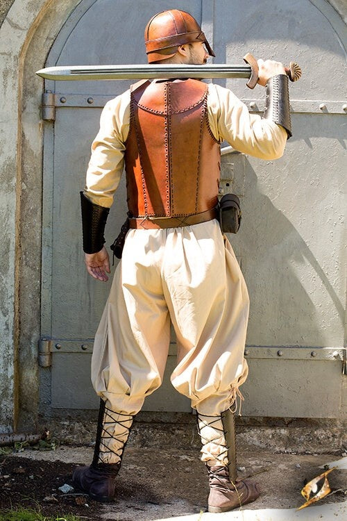 Pantalon viking Rollo, beige