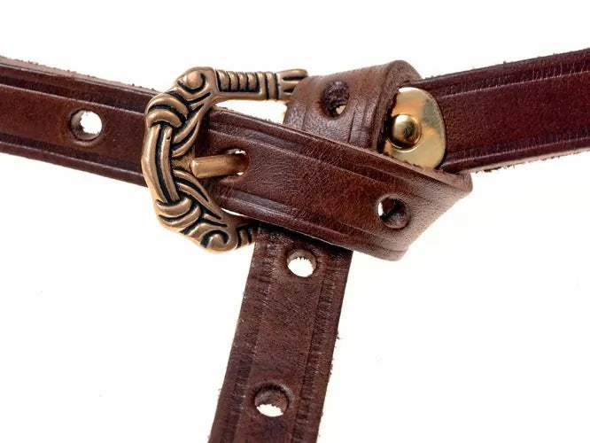 Gokstad Viking Belt, 151 cm, brown
