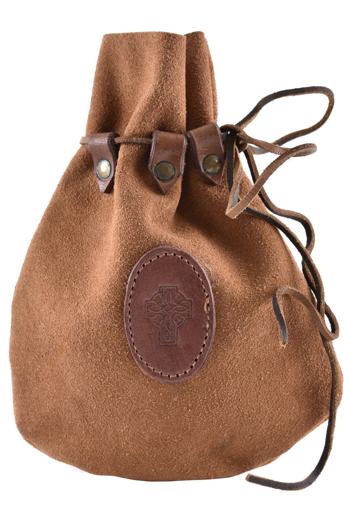 Bourse en cuir celtique