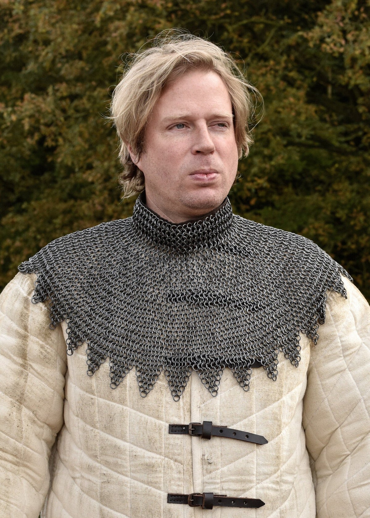 Płaszcz biskupi z kolczym kapturem, nienitowany, M, 8 mm